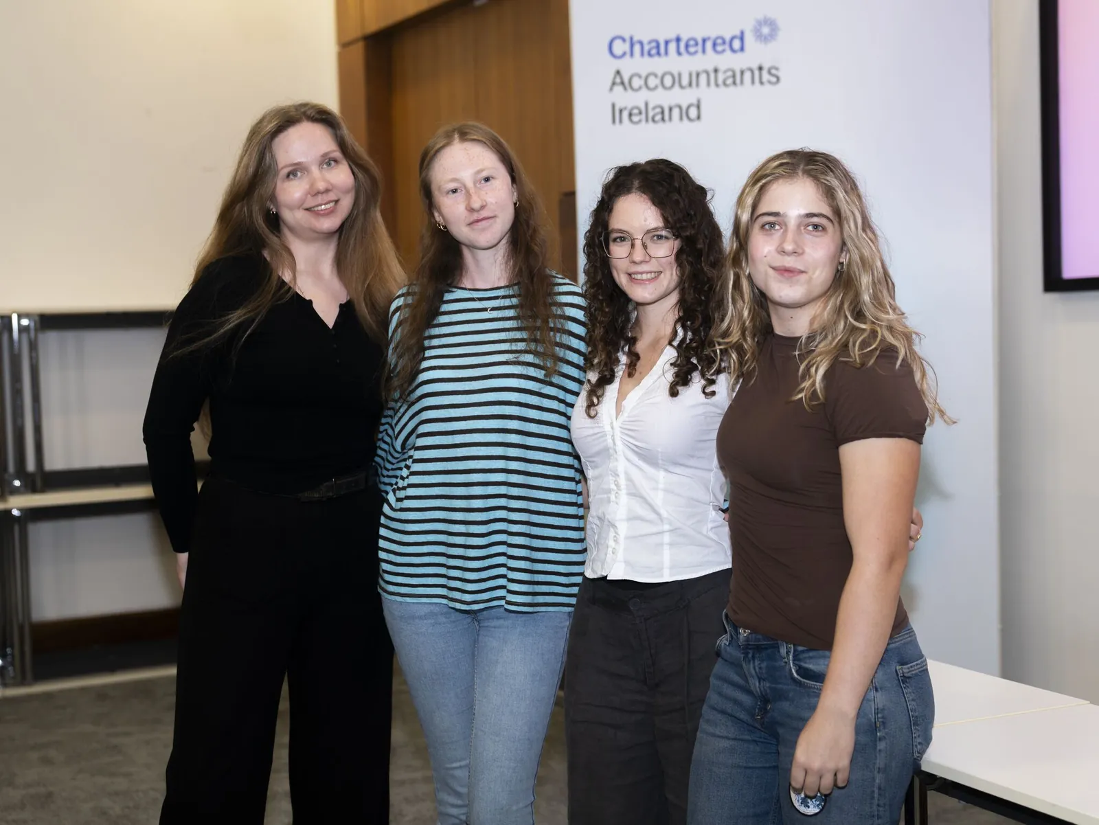 Paige with fellow builders at Women Who Build, Chartered Accountants Ireland